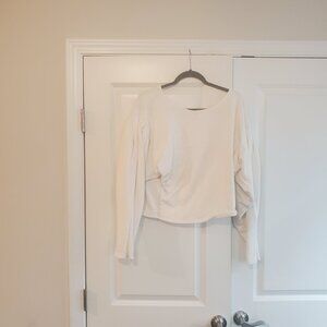 Taylor Jay White Jumpsuit – Size 12, Flowy Skirt Bottom, Gently Worn